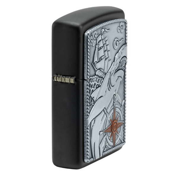 Zippo Ship Shark Emblem - MonthlyKnifeClub