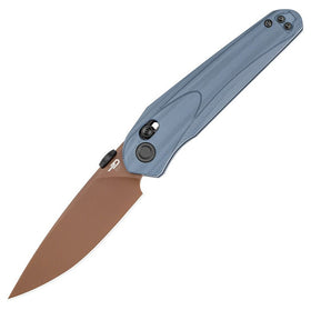 Bestech Mothus BG67F – Dark Blue G‑10 / Gold PVD 14C28N