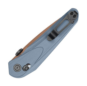 Bestech Mothus BG67F – Dark Blue G‑10 / Gold PVD 14C28N