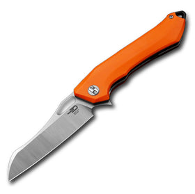 Bestech Platypus BG28B – Orange G‑10 / D2 Sheepsfoot Flipper