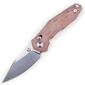 GiantMouse ACE Nazca – M390 / Natural Canvas Micarta
