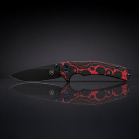MKC Knives Achilles Inferno – 14C28N Button‑Lock Folder