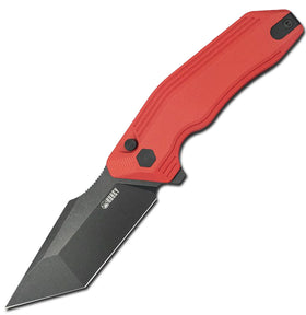 Kubey Yokai - Red Handle - 14C28N - Button Lock - KUB392E