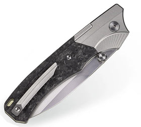 Remette WD107 - M390 / Titanium Carbon Fiber Handle Button Lock