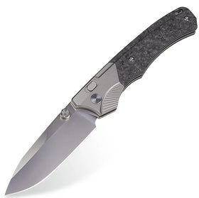 Remette WD107 - M390 / Titanium Carbon Fiber Handle Button Lock