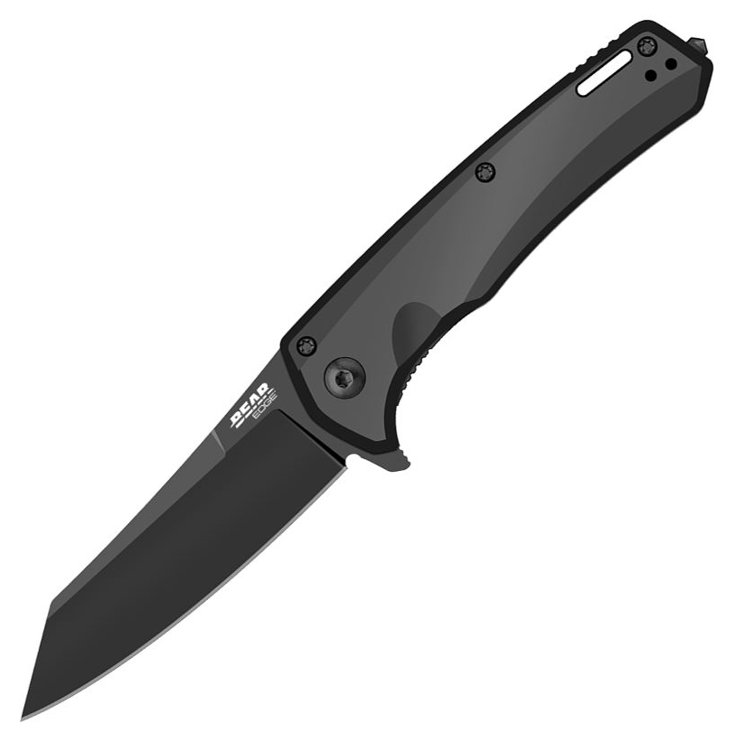Bear Edge BE127 Black Aluminum Folding Knife